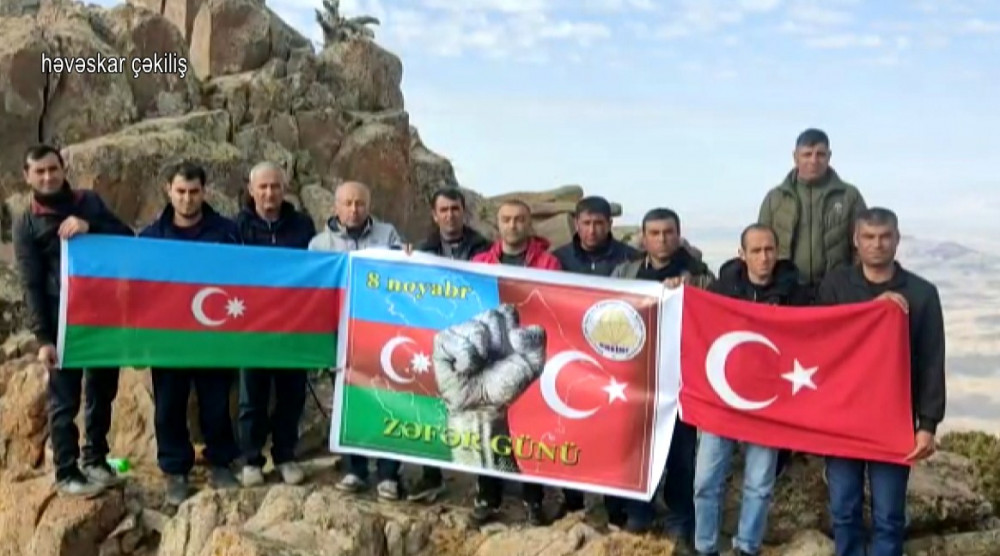“Zəfər günü” münasibətilə Haçadağa yürüş təşkil edilib<font color=red> - FOTOLAR</font>