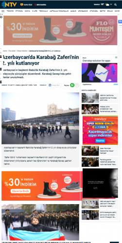Türkiyə mediası 8 Noyabr-Zəfər Günü ilə bağlı Şuşada keçirilən tədbirə geniş yer ayırıb<font color=red> - FOTOLAR</font>