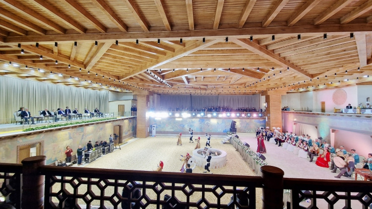 Səmərqənddəki “Əbədi şəhər” kompleksində Türk Dövlətləri Təşkilatına üzv ölkələrin folklor ifalarının təqdimatı olub<font color=red> - FOTOLAR</font>