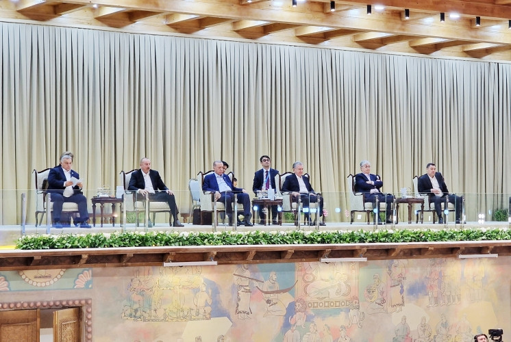 Səmərqənddəki “Əbədi şəhər” kompleksində Türk Dövlətləri Təşkilatına üzv ölkələrin folklor ifalarının təqdimatı olub<font color=red> - FOTOLAR</font>