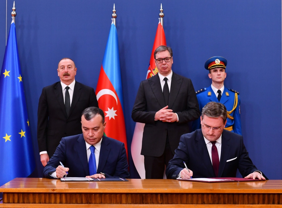Belqradda Azərbaycan-Serbiya sənədləri imzalanıb<font color='red'> - YENİLƏNİB</font><font color=red> - FOTOLAR</font>