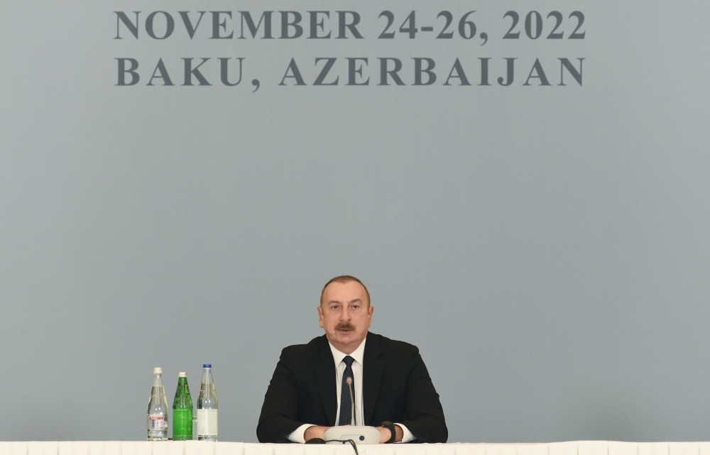 Prezident İlham Əliyev Bakıda keçirilən beynəlxalq tədbirdə iştirak edib<font color='red'> - YENİLƏNİB</font><font color=red> - FOTOLAR</font>