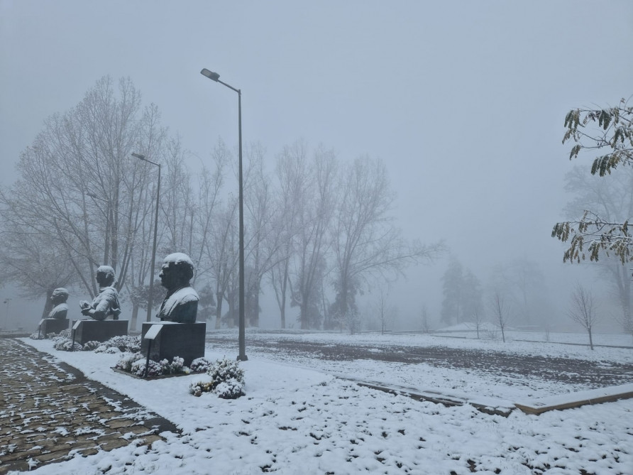 Şuşaya mövsümün ilk qarı yağıb<font color=red> - FOTOLAR</font>
