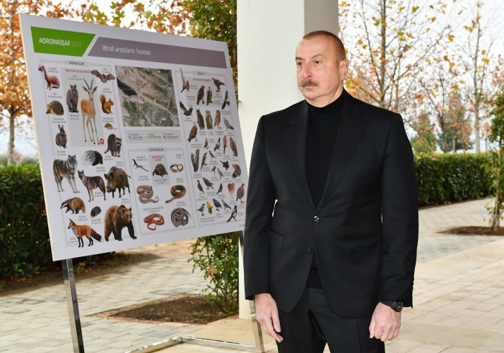 Prezident İlham Əliyev “Şəki-Oğuz” Aqroparkında yaradılan şəraitlə tanış olub<font color=red> - FOTOLAR</font>