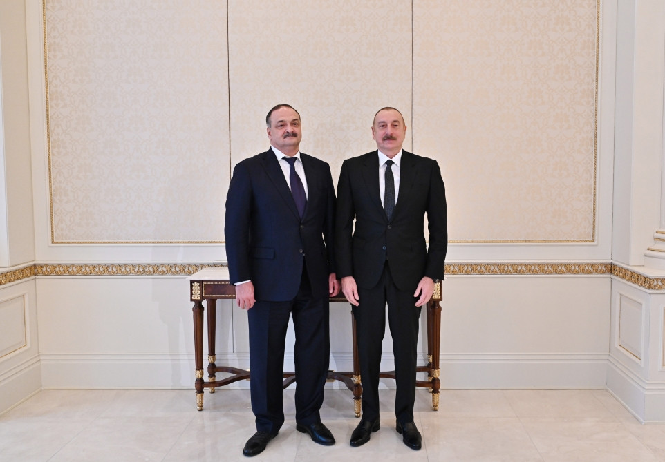Prezident İlham Əliyev Rusiya Federasiyasının Dağıstan Respublikasının rəhbərini qəbul edib <font color='red'> - YENİLƏNİB</font><font color=red> - FOTOLAR</font>