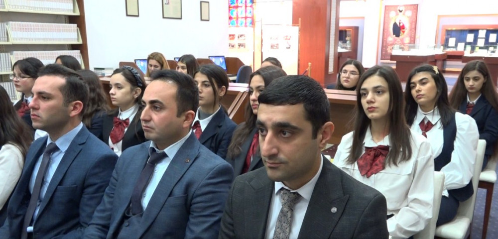 “Əbədiyaşar lider-Heydər Əliyev” mövzusunda tədbir keçirilib<font color=red> - FOTOLAR</font>