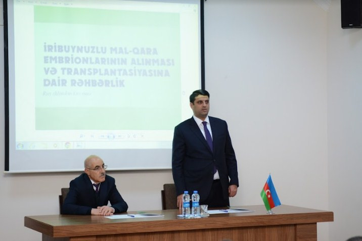 Baytarlıqla bağlı dərs vəsaitinin təqdimatı olub<font color=red> - FOTOLAR</font>