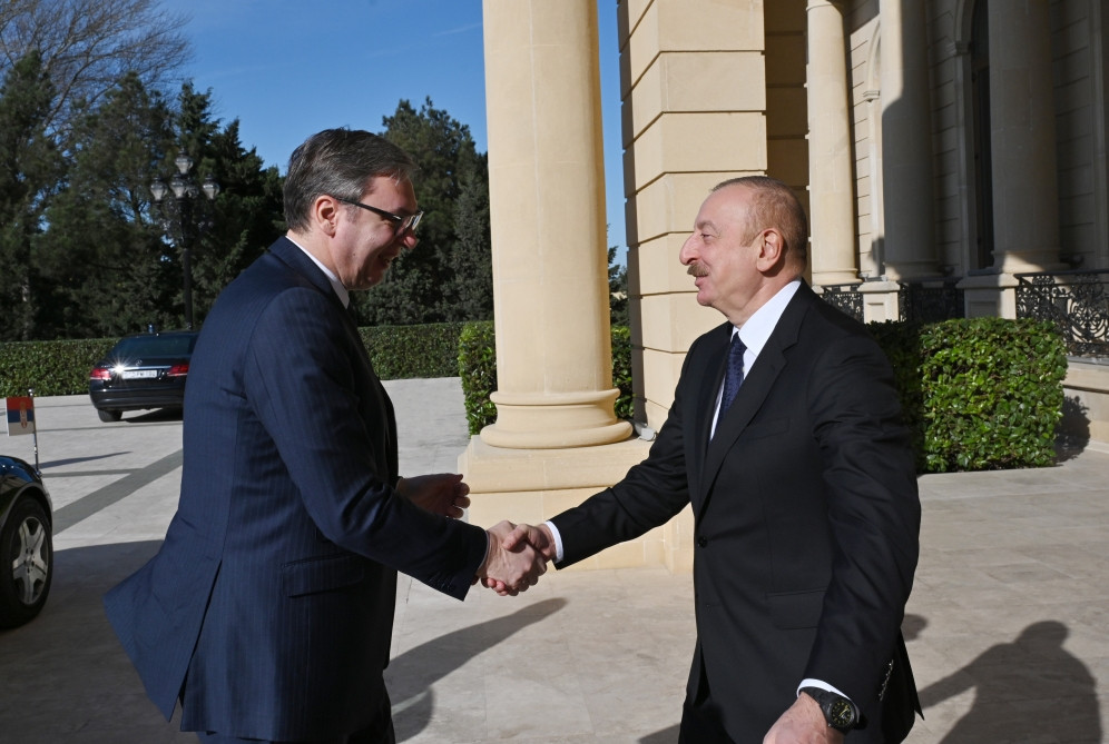 Azərbaycan Prezidenti İlham Əliyevin Serbiya Prezidenti Aleksandar Vuçiç ilə təkbətək görüşü olub <font color='red'> - YENİLƏNƏCƏK</font><font color=red> - FOTOLAR</font>