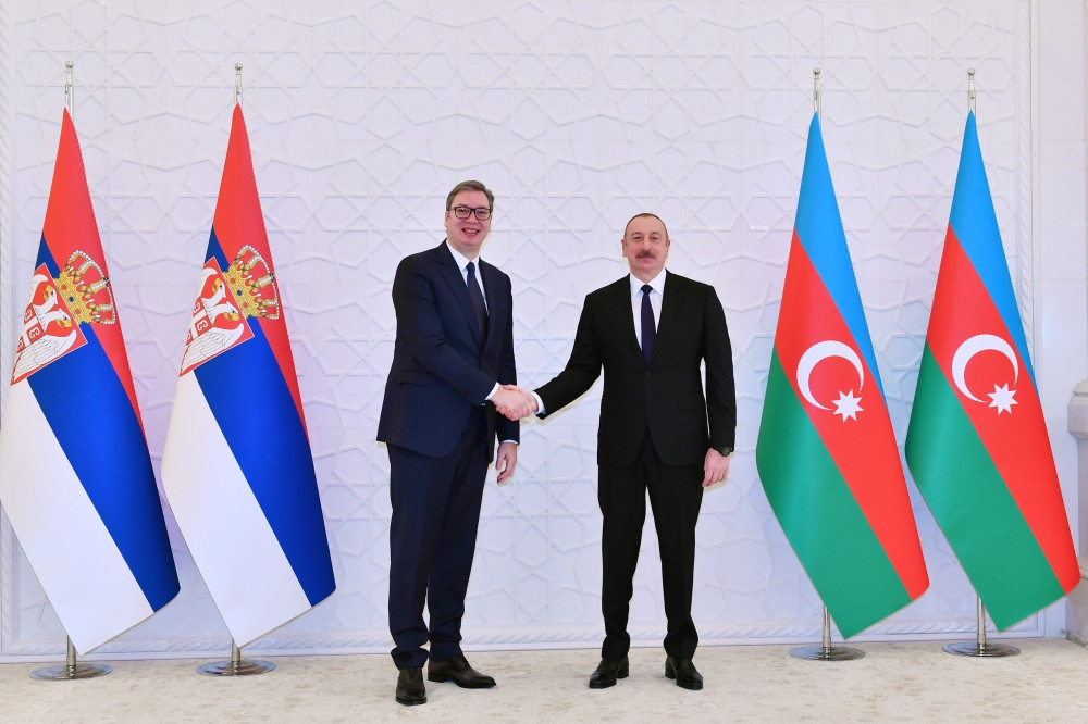 Azərbaycan Prezidenti İlham Əliyevin Serbiya Prezidenti Aleksandar Vuçiç ilə təkbətək görüşü olub <font color='red'> - YENİLƏNƏCƏK</font><font color=red> - FOTOLAR</font>