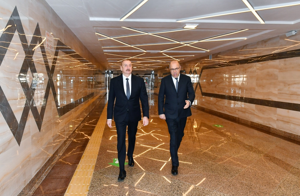 Prezident İlham Əliyev Bakı Metropoliteninin “Xocəsən” elektrik deposunun və stansiyasının açılışında iştirak edib<font color='red'> - YENİLƏNİB</font><font color=red> - FOTOLAR</font>