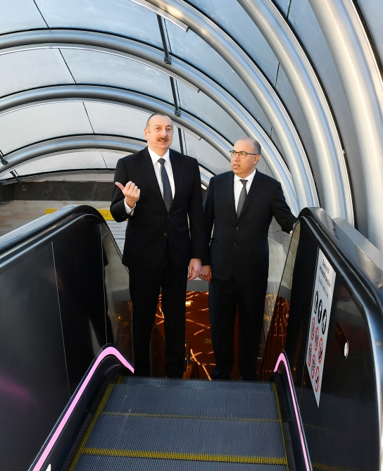 Prezident İlham Əliyev Bakı Metropoliteninin “Xocəsən” elektrik deposunun və stansiyasının açılışında iştirak edib<font color='red'> - YENİLƏNİB</font><font color=red> - FOTOLAR</font>