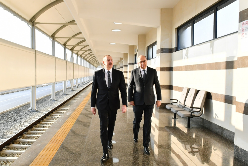 Prezident İlham Əliyev Bakı Metropoliteninin “Xocəsən” elektrik deposunun və stansiyasının açılışında iştirak edib<font color='red'> - YENİLƏNİB</font><font color=red> - FOTOLAR</font>