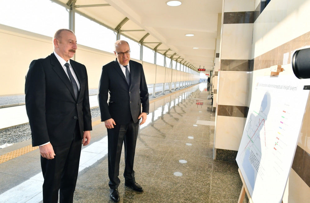 Prezident İlham Əliyev Bakı Metropoliteninin “Xocəsən” elektrik deposunun və stansiyasının açılışında iştirak edib<font color='red'> - YENİLƏNİB</font><font color=red> - FOTOLAR</font>