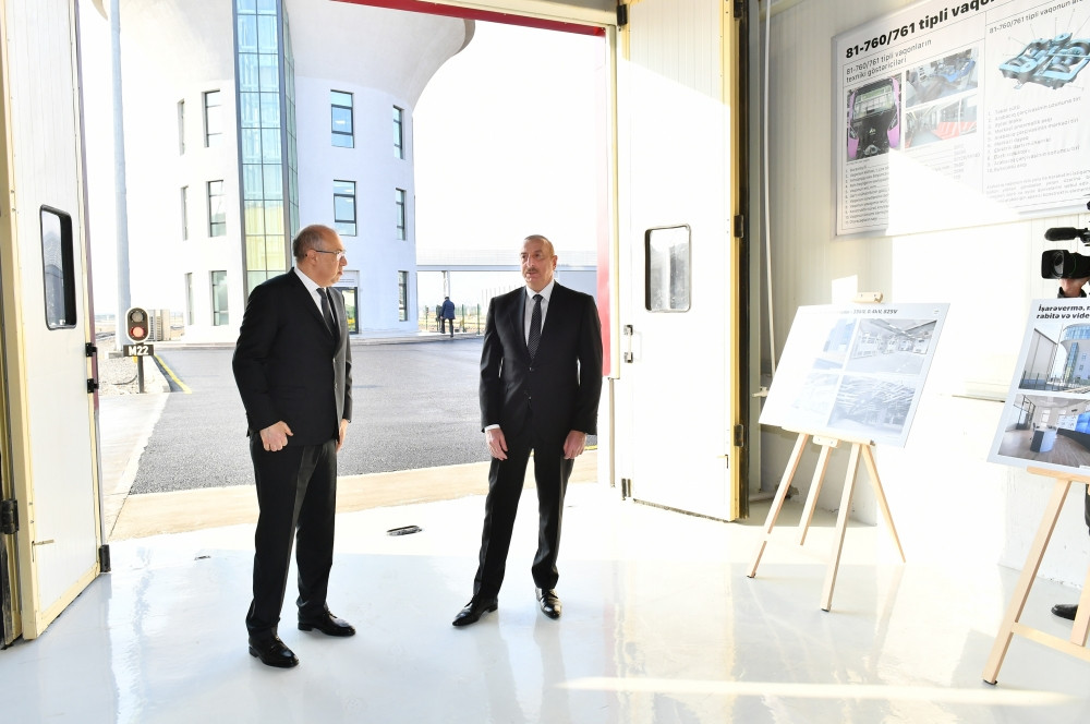 Prezident İlham Əliyev Bakı Metropoliteninin “Xocəsən” elektrik deposunun və stansiyasının açılışında iştirak edib<font color='red'> - YENİLƏNİB</font><font color=red> - FOTOLAR</font>