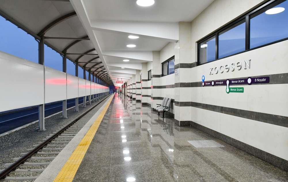 Prezident İlham Əliyev Bakı Metropoliteninin “Xocəsən” elektrik deposunun və stansiyasının açılışında iştirak edib<font color='red'> - YENİLƏNİB</font><font color=red> - FOTOLAR</font>