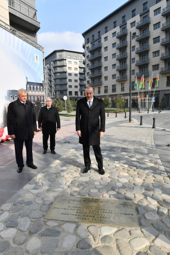 Bakı Ağ Şəhərdə bir sıra infrastruktur obyektlərinin inşası tamamlanıb, Prezident görülən işlərlə tanış olub<font color='red'> - YENİLƏNİB</font><font color=red> - FOTOLAR</font>