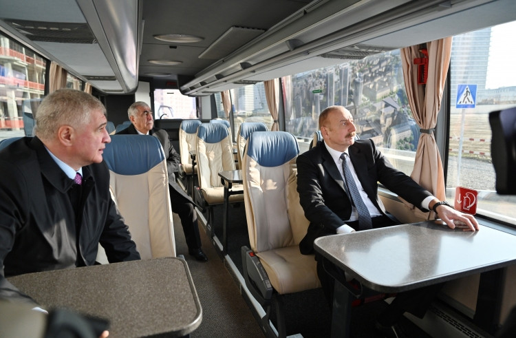 Bakı Ağ Şəhərdə bir sıra infrastruktur obyektlərinin inşası tamamlanıb, Prezident görülən işlərlə tanış olub<font color='red'> - YENİLƏNİB</font><font color=red> - FOTOLAR</font>