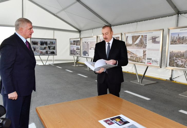 Bakı Ağ Şəhərdə bir sıra infrastruktur obyektlərinin inşası tamamlanıb, Prezident görülən işlərlə tanış olub<font color='red'> - YENİLƏNİB</font><font color=red> - FOTOLAR</font>