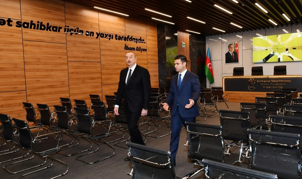 <span style='color:red'>Prezident İlham Əliyev “Bakı KOB evi”nin açılışında iştirak edib<font color=red> - FOTOLAR</font></span>