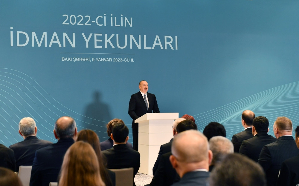 <span style='color:red'>Prezident İlham Əliyev ötən ilin idman yekunlarına həsr olunmuş mərasimdə iştirak edib<font color='red'> - YENİLƏNİB</font><font color=red> - FOTOLAR</font></span>