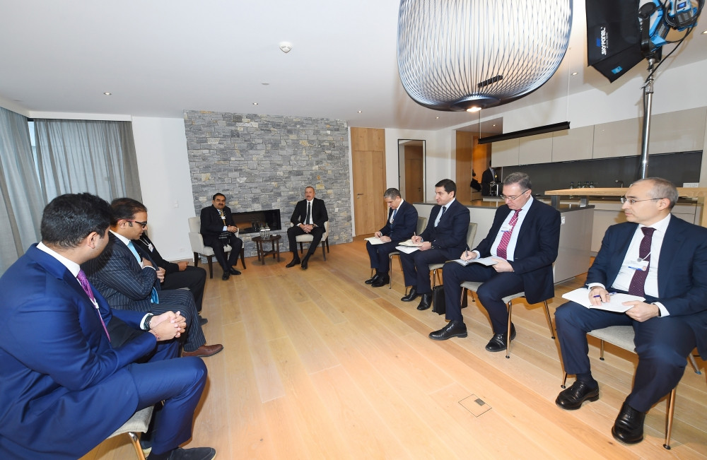 Prezident İlham Əliyev Davosda "Adani Group" şirkətinin təsisçisi və sədri ilə görüşüb<font color='red'> - YENİLƏNİB</font><font color=red> - FOTOLAR</font>