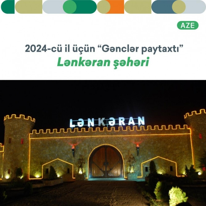 Mingəçevir 2023, Lənkəran isə 2024-cü il üçün Gənclər paytaxtı seçilib<font color=red> - FOTOLAR</font>