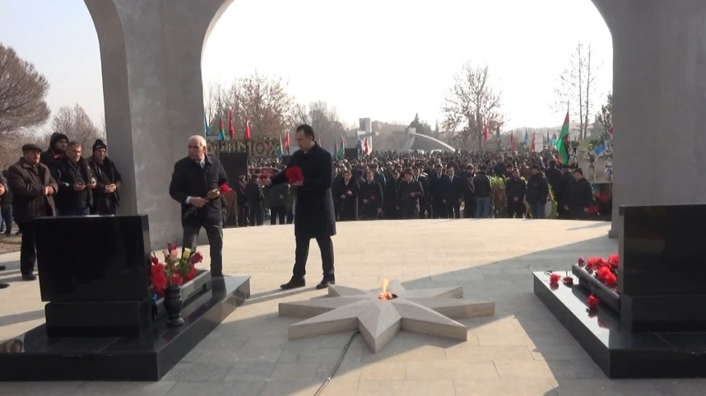 Rayonlarda 20 Yanvar şəhidlərinin xatirəsi anılıb<font color=red> - FOTOLAR</font>