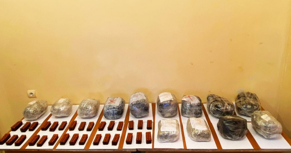 DSX: 13 kiloqramdan çox narkotik vasitənin İrandan Azərbaycana keçirilməsinin qarşısı alınıb<font color=red> - FOTOLAR</font>