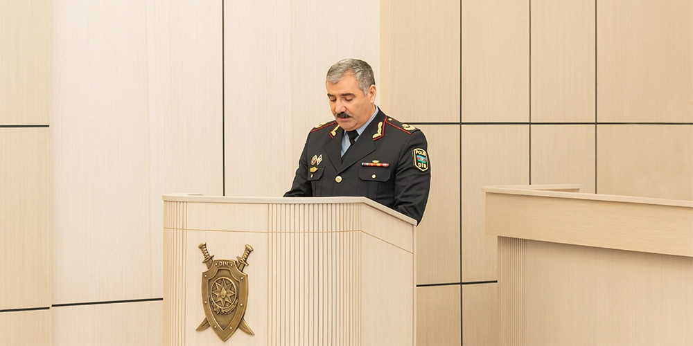 Daxili İşlər Nazirliyində ötən ilin nəticələri və qarşıda duran vəzifələrə həsr olunmuş kollegiya iclası keçirilib<font color=red> - FOTOLAR</font>