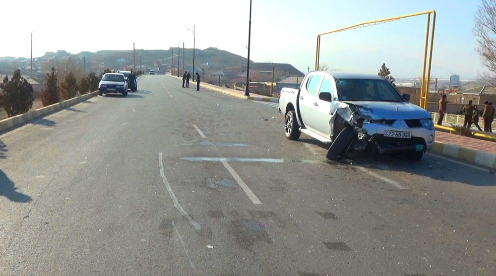 Culfada yol-nəqliyyat hadisəsi baş verib<font color=red> - FOTOLAR</font>