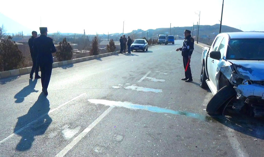 Culfada yol-nəqliyyat hadisəsi baş verib<font color=red> - FOTOLAR</font>