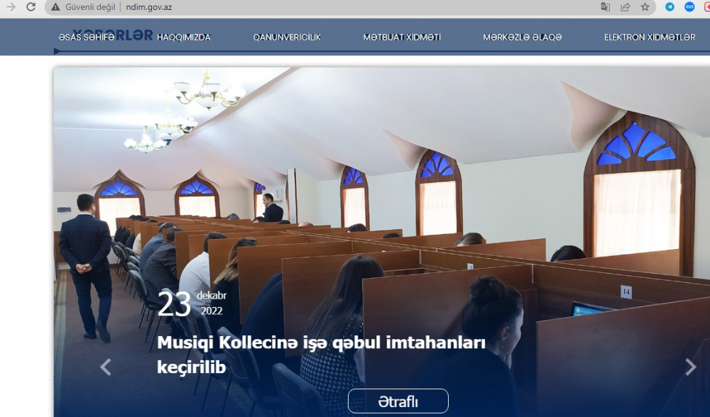 Naxçıvanda daha iki dövlət qurumunun saytları “gov.az” zonasına köçürülüb<font color=red> - FOTOLAR</font>