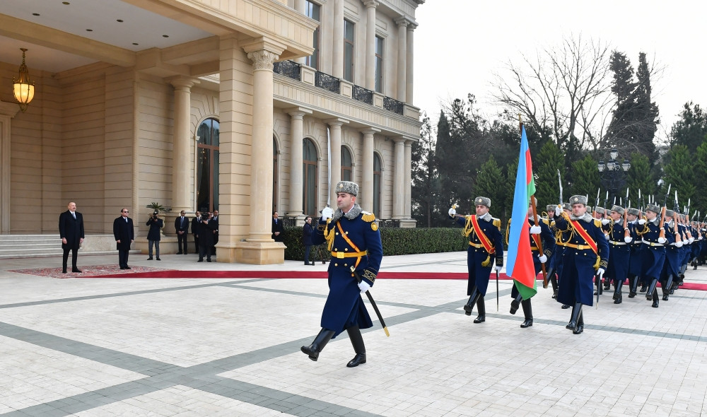 Misir Prezidenti Əbdülfəttah Əs-Sisinin rəsmi qarşılanma mərasimi olub<font color=red> - FOTOLAR</font>