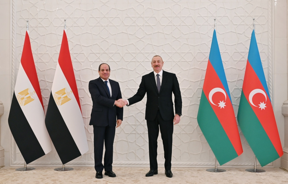 Misir Prezidenti Əbdülfəttah Əs-Sisinin rəsmi qarşılanma mərasimi olub<font color=red> - FOTOLAR</font>