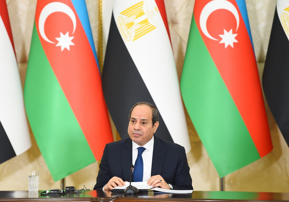 Azərbaycan və Misir prezidentləri mətbuata bəyanatlarla çıxış ediblər<font color='red'> - YENİLƏNİB</font><font color=red> - FOTOLAR</font>