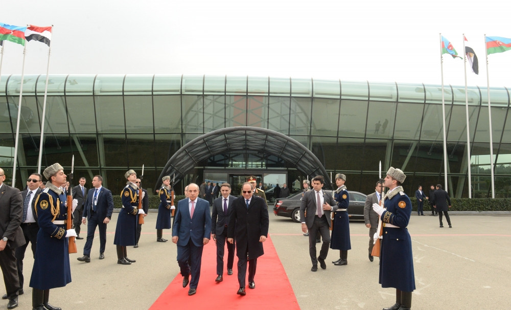 Misir Prezidenti Əbdülfəttah Əs-Sisinin Azərbaycana səfəri başa çatıb<font color=red> - FOTOLAR</font>
