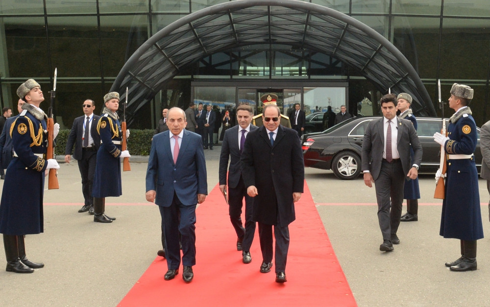 Misir Prezidenti Əbdülfəttah Əs-Sisinin Azərbaycana səfəri başa çatıb<font color=red> - FOTOLAR</font>