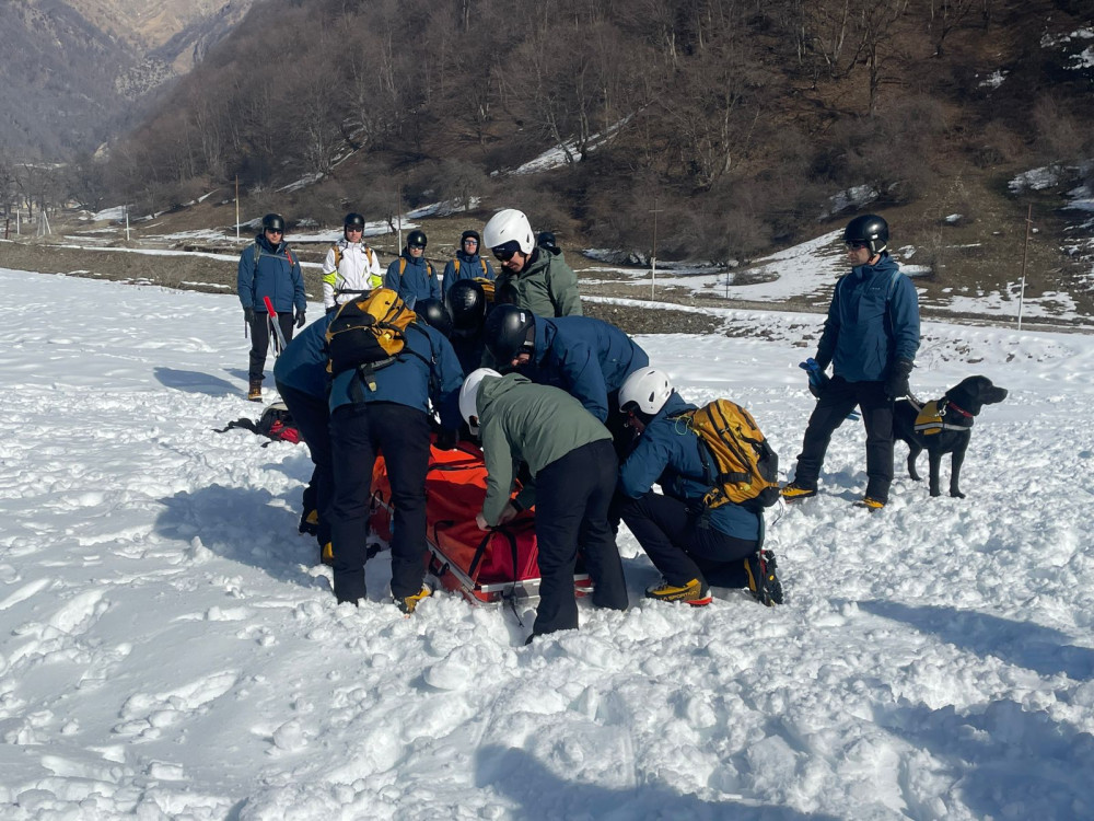 Naxçıvan MR FHN-in xilasediciləri Qəbələdə təlimdə olublar<font color=red> - FOTOLAR</font>