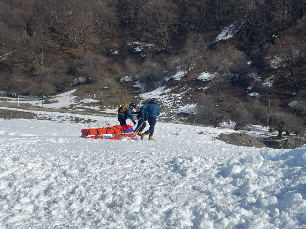 Naxçıvan MR FHN-in xilasediciləri Qəbələdə təlimdə olublar<font color=red> - FOTOLAR</font>
