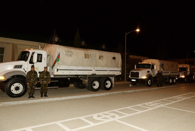 FHN-in növbəti humanitar yardımı Türkiyəyə yola salınıb<font color=red> - FOTOLAR</font>