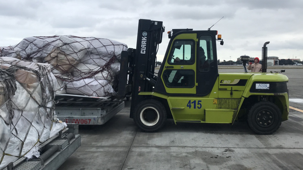 FHN növbəti humanitar yardımı Türkiyəyə yola salıb<font color=red> - FOTOLAR</font>