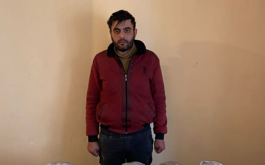 İrandan Azərbaycana narkotik gətirən şəxs saxlanılıb<font color=red> - FOTOLAR</font>