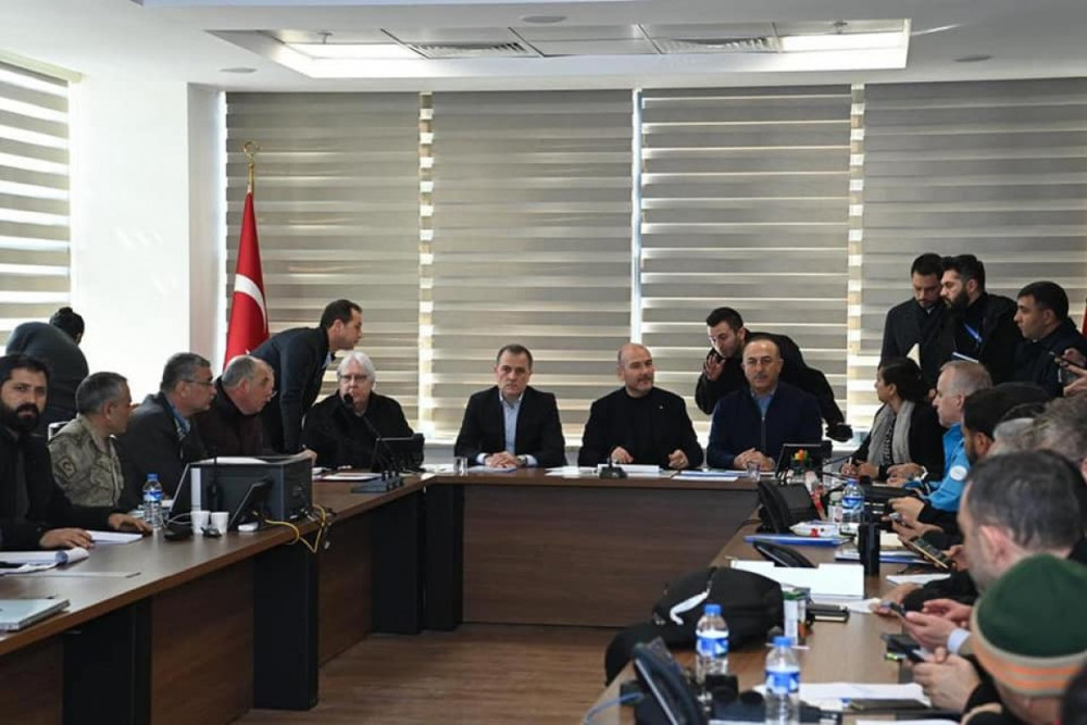 Ceyhun Bayramov Kahramanmaraşda AFAD-ı ziyarət edib<font color=red> - FOTOLAR</font>