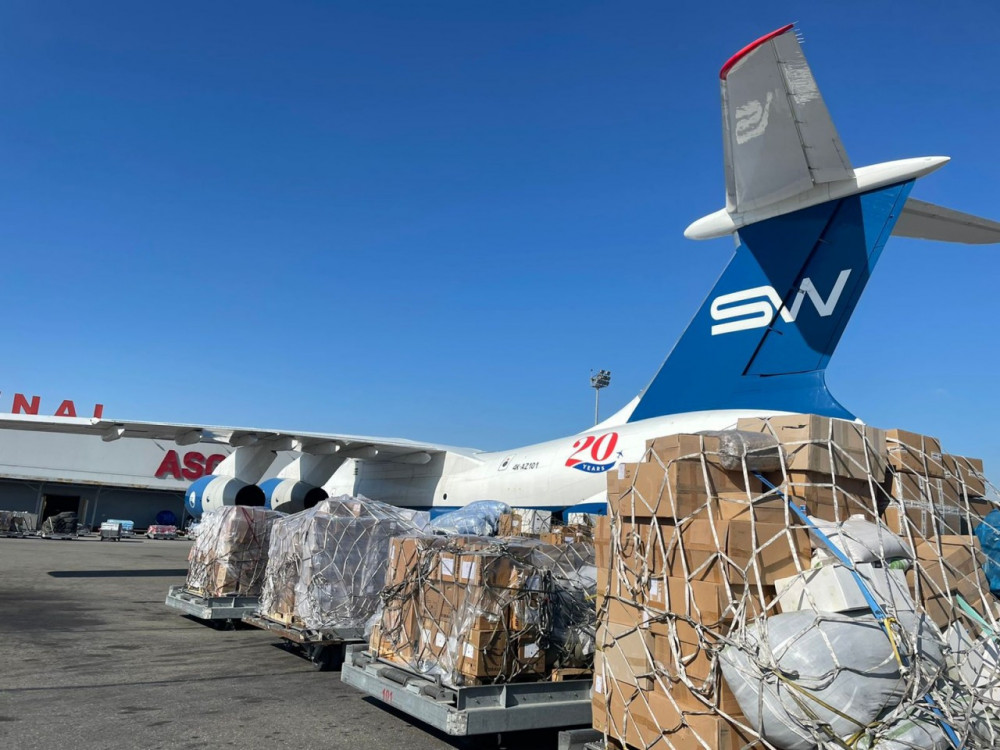 Azərbaycan Prezidentinin tapşırığına uyğun olaraq, FHN-in ikinci mobil səhra hospitalı Türkiyəyə yola salınıb<font color=red> - FOTOLAR</font>