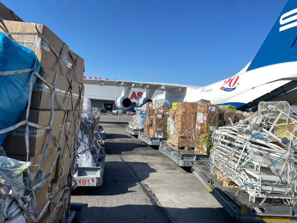 Azərbaycan Prezidentinin tapşırığına uyğun olaraq, FHN-in ikinci mobil səhra hospitalı Türkiyəyə yola salınıb<font color=red> - FOTOLAR</font>