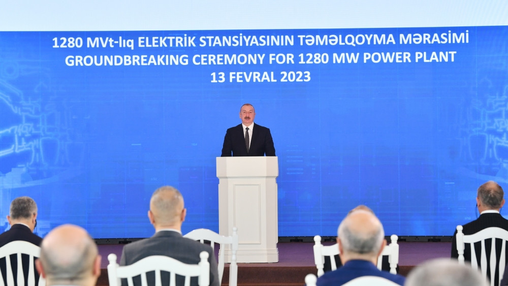  Prezident İlham Əliyev “Gülüstan” sarayında müstəqillik dövrünün 1280 MVt gücündə ən böyük İstilik Elektrik Stansiyasının təməlqoyma mərasimində iştirak edib<font color='red'> - YENİLƏNİB 3</font><font color=red> - FOTOLAR</font>