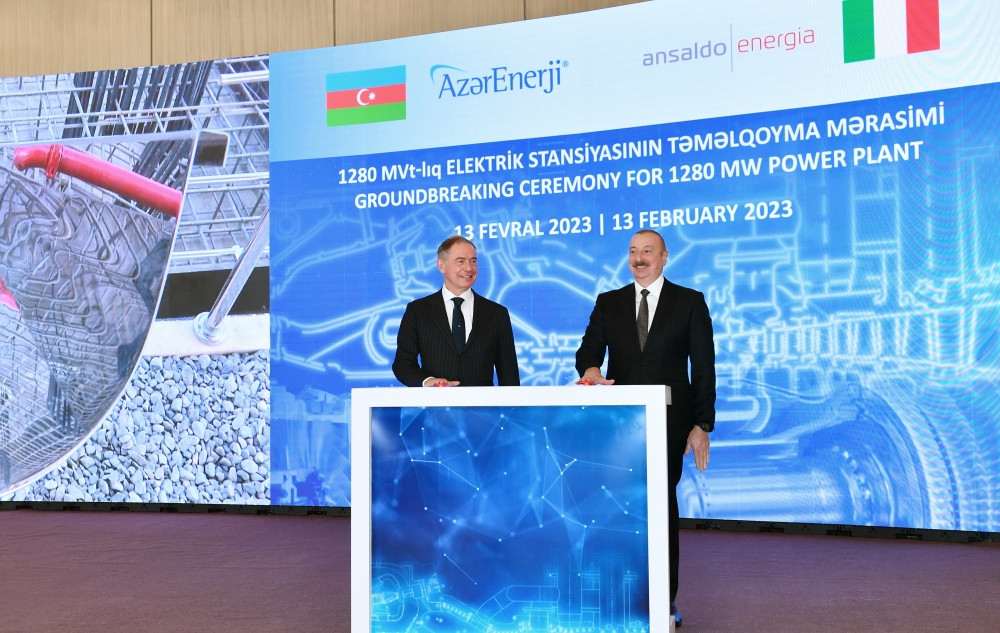  Prezident İlham Əliyev “Gülüstan” sarayında müstəqillik dövrünün 1280 MVt gücündə ən böyük İstilik Elektrik Stansiyasının təməlqoyma mərasimində iştirak edib<font color='red'> - YENİLƏNİB 3</font><font color=red> - FOTOLAR</font>