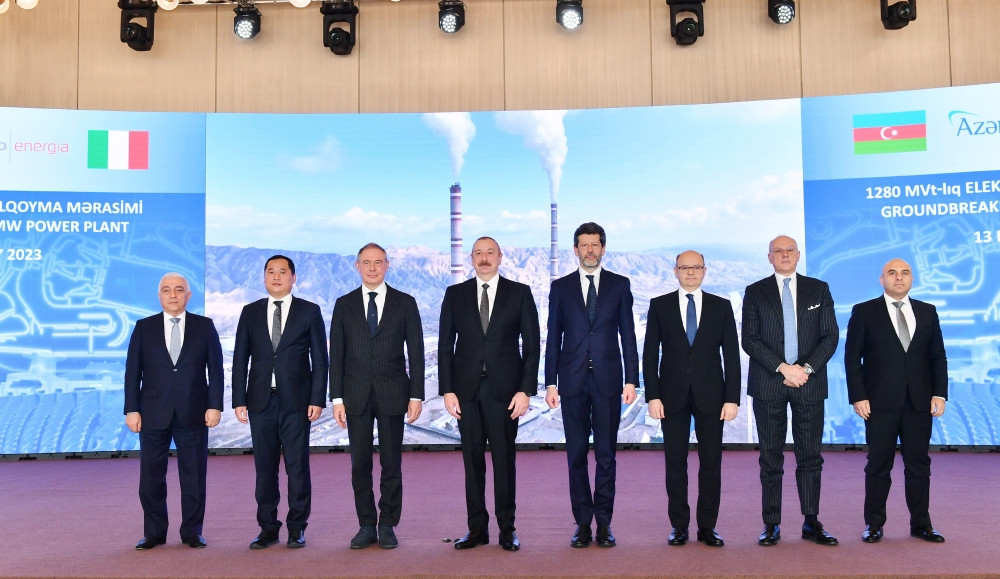  Prezident İlham Əliyev “Gülüstan” sarayında müstəqillik dövrünün 1280 MVt gücündə ən böyük İstilik Elektrik Stansiyasının təməlqoyma mərasimində iştirak edib<font color='red'> - YENİLƏNİB 3</font><font color=red> - FOTOLAR</font>