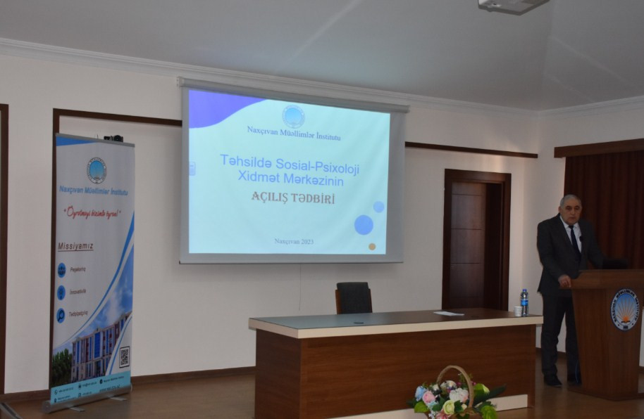 Naxçıvan Müəllimlər İnstitutunda “Təhsildə sosial-psixoloji xidmət mərkəzi” fəaliyyətə başlayıb<font color=red> - FOTOLAR</font>