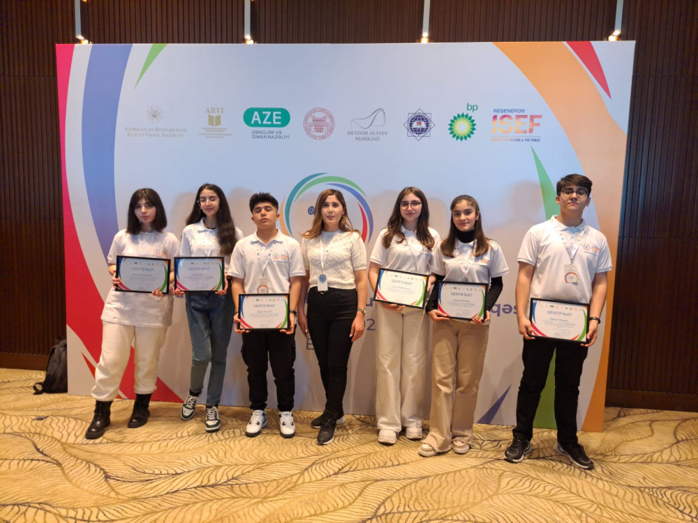 Naxçıvan məktəbliləri  “Sabahın alimləri”  XII  respublika  müsabiqəsində qalib olublar<font color=red> - FOTOLAR</font>